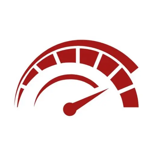 Icono de velocímetro para el control financiero